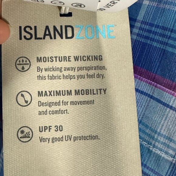 Tommy Bahama Mens Shirt Siesta Key Beach Glass Sun Protection Wicking Pocket NEW - Picture 6 of 11